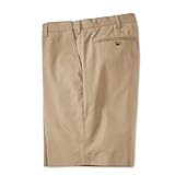 IMAGE OF Poplin Expandable Comfort-waist Shorts, Khaki, 42