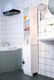 Zoom Produkt-Bild: Badezimmerschrank Hochschrank Holz Wei&szlig;
