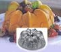 Bundt Cake pan Fleur de Lis 10 capacity 8-3/4" Diam. Cast Aluminum with <u>Commercial</u> Non Stick Coating