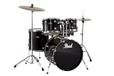 Pearl CenterStage Drum Kit (12, 13, 16, 22, 14x5.5) with Jet Black Hardware (Cymbals Not Included)