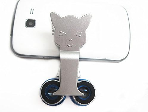 Asone Blue Universal Cat Design Clamp Clip Camera Lens Fish Eye Lens + Wide Angle + Micro Lens 3-in-1 Kit for Iphone 6 6 Plus 5 5c 5s 4s 4 Ipad Mini Ipad 4 3 2 Samsung Galaxy S5 S4 S3 S2 Note 3 2 1 Sony Xperia LG Blackberry Motorola HTC ONE Smartphones