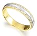 18ct Two colour patterned edge
