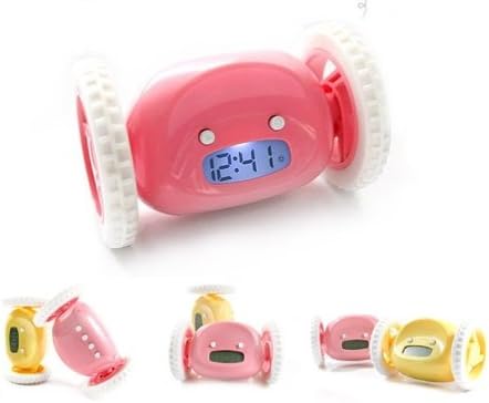 Costdot Creativo Gift Run-Away Clock Alarm LCD Display Black x2