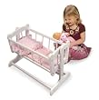 Heirloom Style Doll Cradle w/Blanket & Pillow