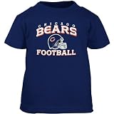Reebok Chicago Bears Navy Blue Toddler Stacked Helmet T-shirt