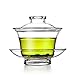 Home tea(TM) transparent chinese traditional gaiwan teacup(Cup, Saucer and Lid) 200ml