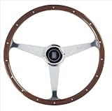Nardi Steering Wheel - Anni 50 - 380 mm (14.96 inches) Mahogany Wood with Glossy Spokes Part # 5038.39.3000