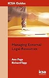 Managing external legal resources