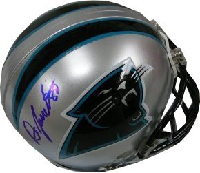 Dwayne Jarrett Autographed/Hand Signed Carolina Panthers Replica Mini Helmet