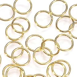 10mm Brass Jump Ring, Gold Plated, 12 Pc/Pkg