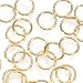 10mm Brass Jump Ring, Gold Plated, 12 Pc/Pkg