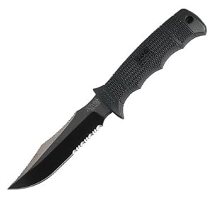 SOG Specialty Knives and Tools E37T-N SEAL Pup Elite, Black TiNi by 