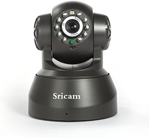 Sricam 0.3MP Wireless P2P Home Indoor Security IP/Network Camera WiFi 2-Way Audio Pan/Tilt Webcam IR Night Vision, Motion Detection, support Android and iOS Smart Phone View