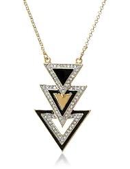 Juicy Couture Triple Triangle Pendant Necklace, 32"