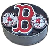 Boston Red Sox Pewter Gift Trinket Box w/Pendant Earrings and Pin - MLB Baseball Fan Shop Sports Team Merchandise