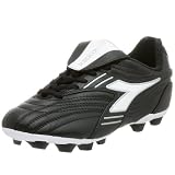 Diadora Little Kid/Big Kid Monza MD Soccer Cleat,Black/White,2 M Little Kid