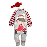 （ワボーズ） Waboatsサンタクロース カバーオール　帽子付 ベビー コスチューム 衣装 仮装 防寒 ハロウィン　クリスマス ベビーロンパース ベビーカバーオール B 90