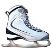 Women's Ice Skates - Silver/ Blue/ Gray