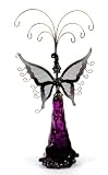 Epoxy/Glass Butterfly Tree Purple Wing/Earring Mesh