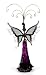 Epoxy/Glass Butterfly Tree Purple Wing/Earring Mesh