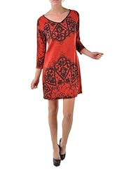 V-neck Sweater Acrylic/Nylon  Dress