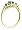 10k Yellow Gold December Birthstone 3-Stone Blue Topaz Ring w/ Diamond Accent, Size 7