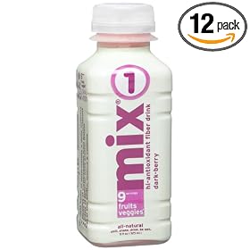 mix 1 Hi-Antioxidant Fiber Drink, Dark Berry, 11-Ounce Bottles (Pack of 12)