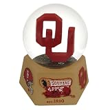 NCAA Oklahoma Sooners Logo Musical Snow Globe