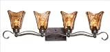 Uttermost 22845 Traditional / Classic Bronze Bath & Vanity Light