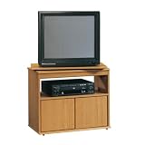 Oak Swivel Top TV Stand