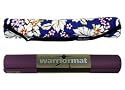 Aubergine Beginners Warrior Yoga Mat and Blue Wai Lana Bag