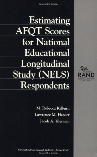 Estimating AFQT Scores for National Education Longitudinal Study (NELS) Respondents