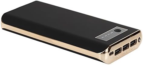 Lvshan Portable Power Bank 20000mAh with 3 USB Output and 1 Torch, 2A Input, 3A Output, Ultra-High Density Power Bank, Charge for iPhone, iPad and Samsung Galaxy, MP3/MP4, Camera and More