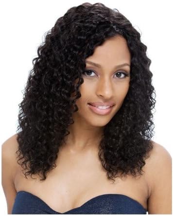 Janet Collection 100% Indian Pure Remy Human Hair Full Lace Wig - IMPERIAL (Wet &amp; Wavy) - 1 JET BLACK