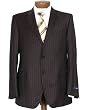 Hickey Freeman Mens Worsted Wool Suit 44R Eu 54