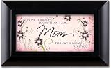 Mom Matte Black Petite Music Box / Jewelry Box Plays Wonderful World