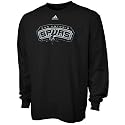 adidas San Antonio Spurs Youth Black Primary Logo Long Sleeve T-shirt