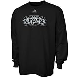 adidas San Antonio Spurs Youth Black Primary Logo Long Sleeve T-shirt