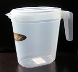 1.5 LITRE CLEAR PREMIUM PLASTIC FRIDGE JUG + LID