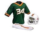 Miami Hurricanes Kids/Youth Football Helmet Uniform Set