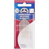 DMC 1765-1/5 Embroidery Hand Needles, 12-Pack, Size 1/5