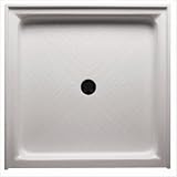 Single Threshold 42 x 42 Shower Base in White