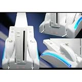 All in 1 Wii Stand Battery Charger Fan Cooler Remote Nunchuk Stand (COOL BLUE GLOWING LEDS) for Nintendo Wii + 2 x Recharge Batteries