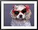 Cocker Spaniel Wearing Bows and Sunglasses Framed Art Poster Print by Raeanne Rubenstein, 39x31