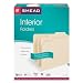 Smead Folder, Letter, Interior, 1/3 Cut Tab, Manila, 100 Per Box (10230)