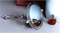 Hand Mirror with 3X & 5X Magnification in Clear Acrylic Frame