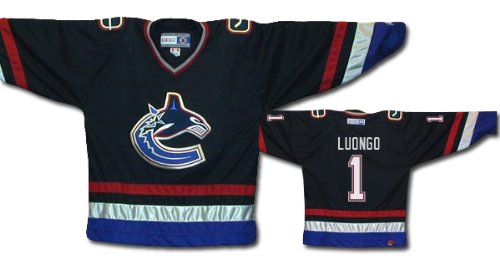 Buy LUONGO #1 Vancouver Canucks CCM 550 Series Replica NHL Hockey Jersey (NHLPA Certified Custom Sewn...