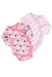 2 Pack Pure Cotton Long Sleeve Assorted Bodysuits