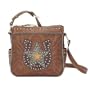 Crossbody Travel Bag Western Tooled Leather American West