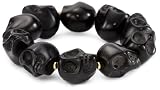Helene Jewelry Black Turquoise 18mm Skull Bracelet